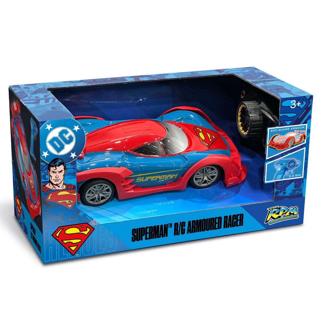 Masina cu telecomanda, DC Superman, Armoured Racer, 1:20