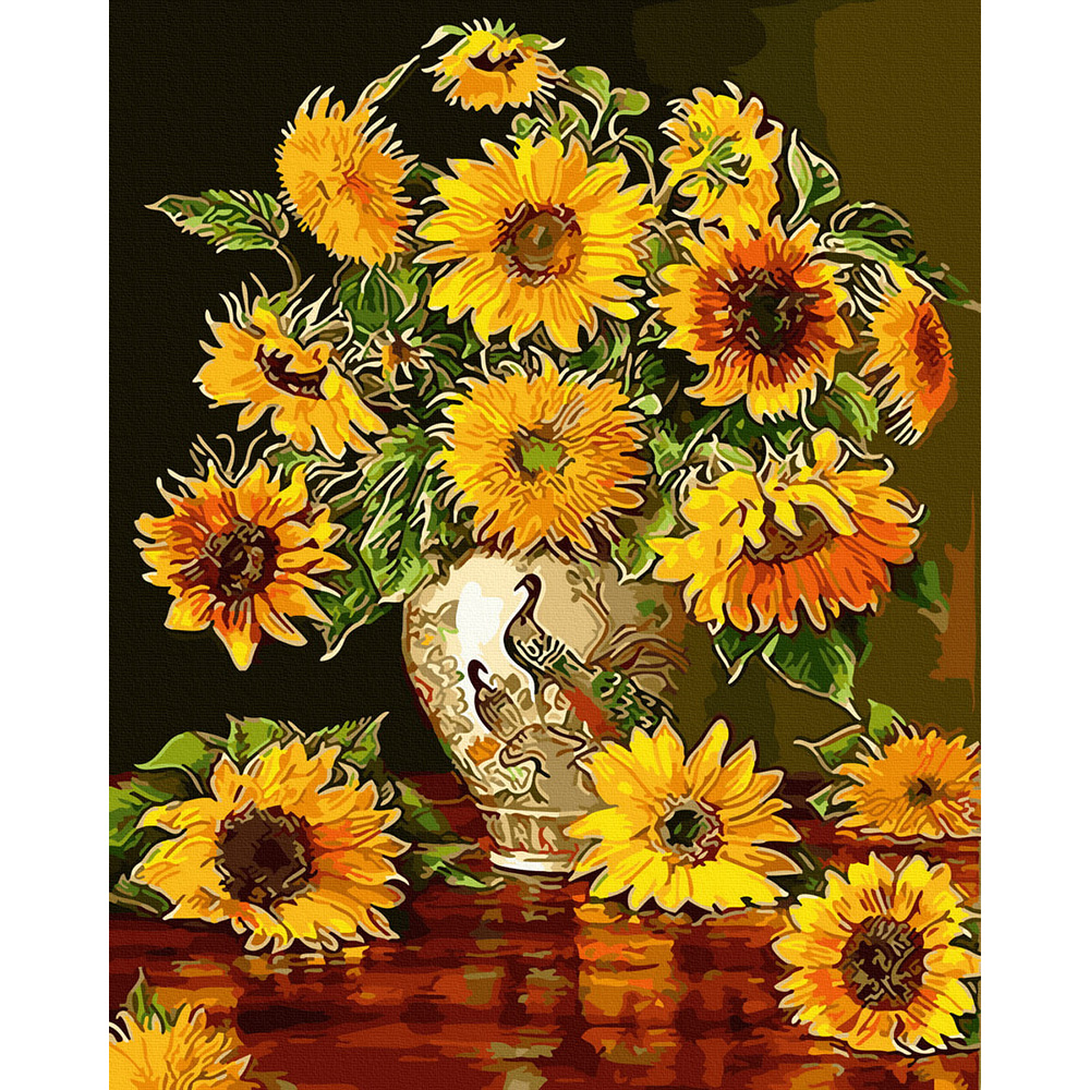 Set Pictura pe numere, Acuarello, Floarea soarelui