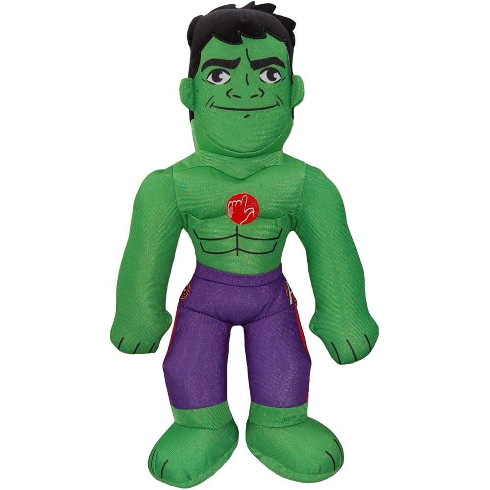 Jucarie din plus cu sunete Sambro, Hulk, Marvel Super Hero, 38 cm din imagine noua responsabilitatesociala.ro
