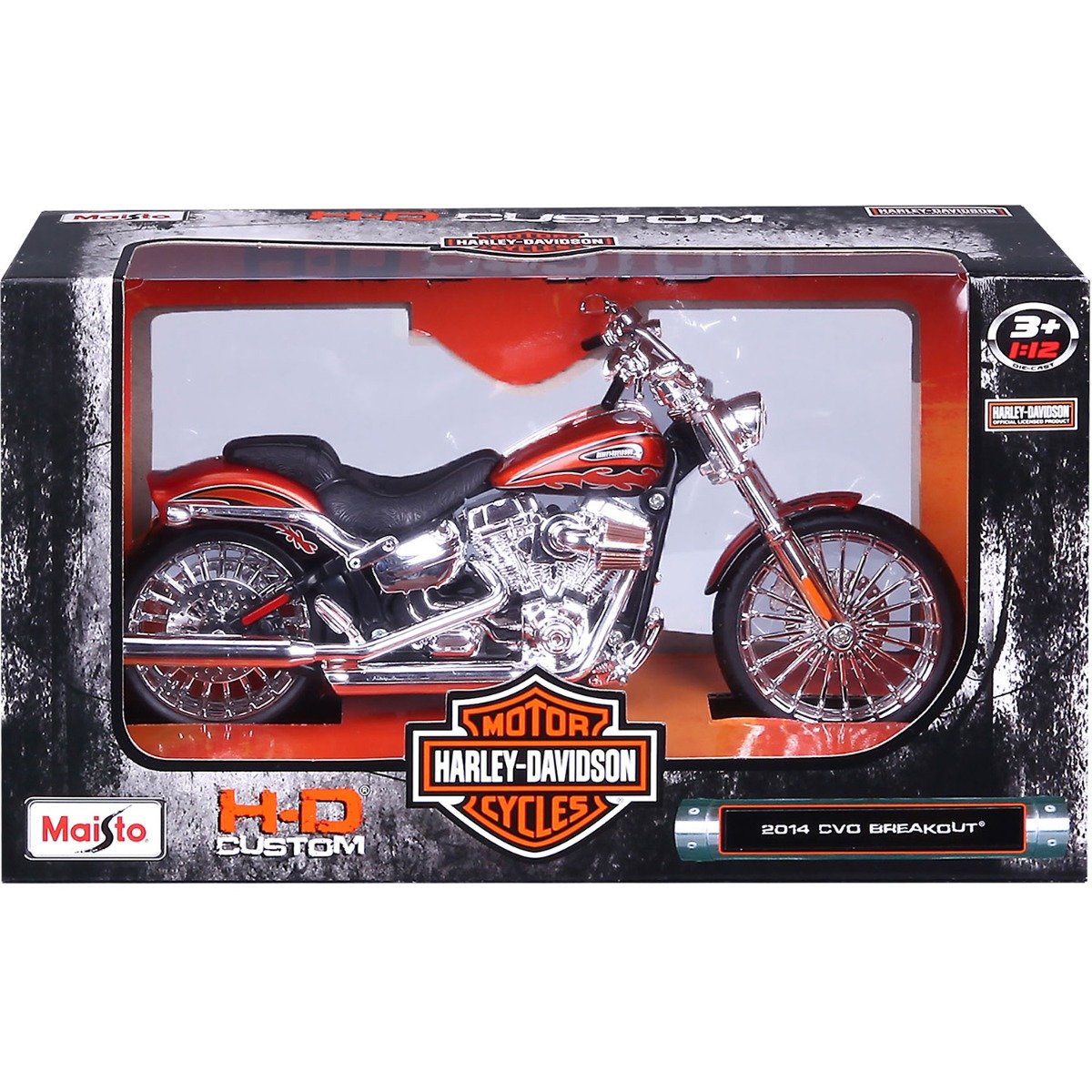 Motocicleta metalica, Maisto, Harley-Davidson, 2014 CVO Breakout, 1:12