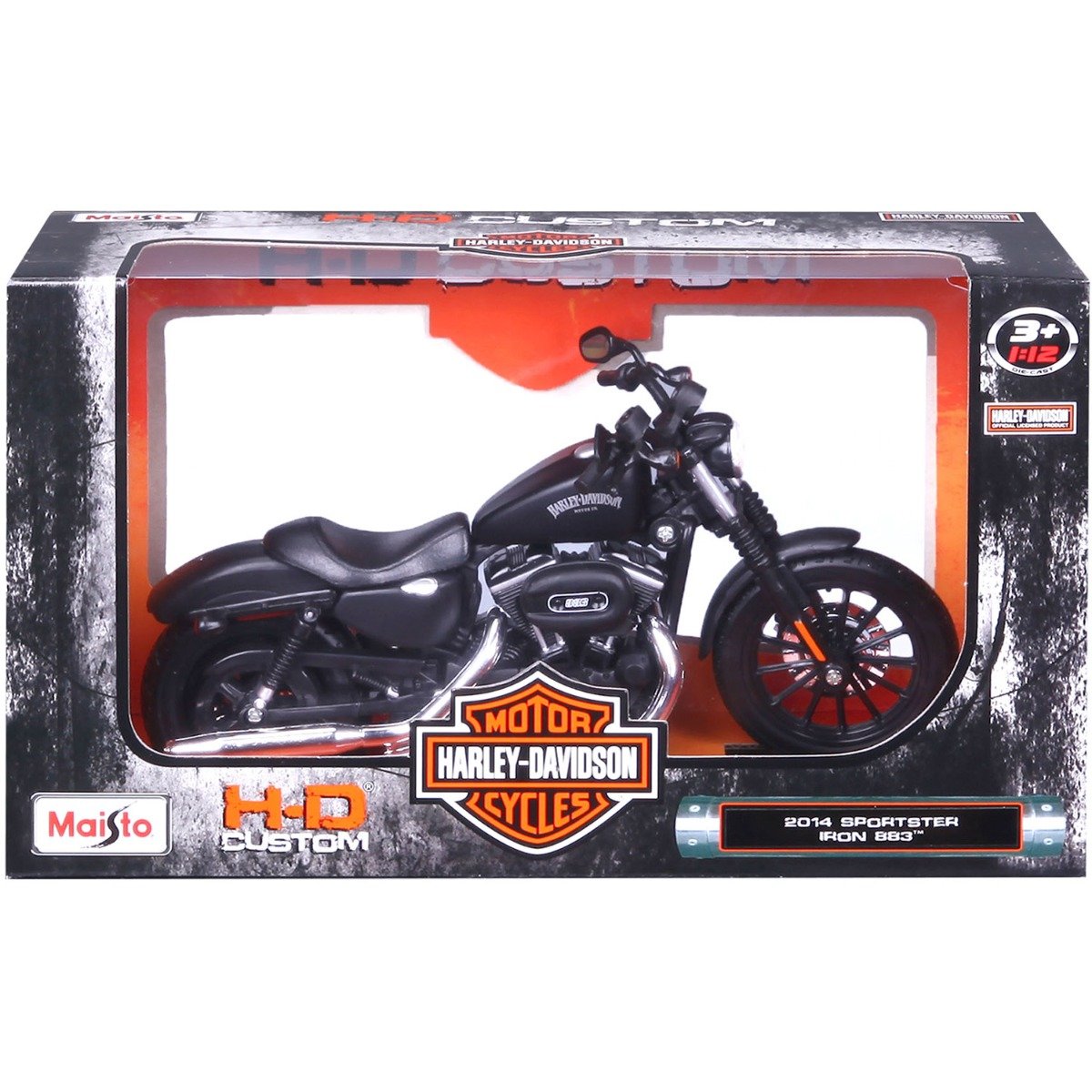 Motocicleta metalica, Maisto, Harley-Davidson, 2014 Sportster Iron 883, 1:12