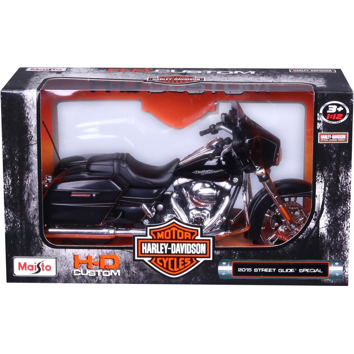 Motocicleta metalica, Maisto, Harley-Davidson, 2015 Street Glide Special, 1:12