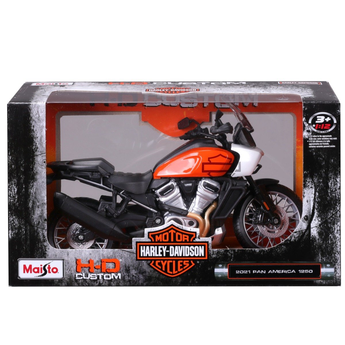 Motocicleta metalica, Maisto, Harley-Davidson,  2021 Pan America 1250, 1:12