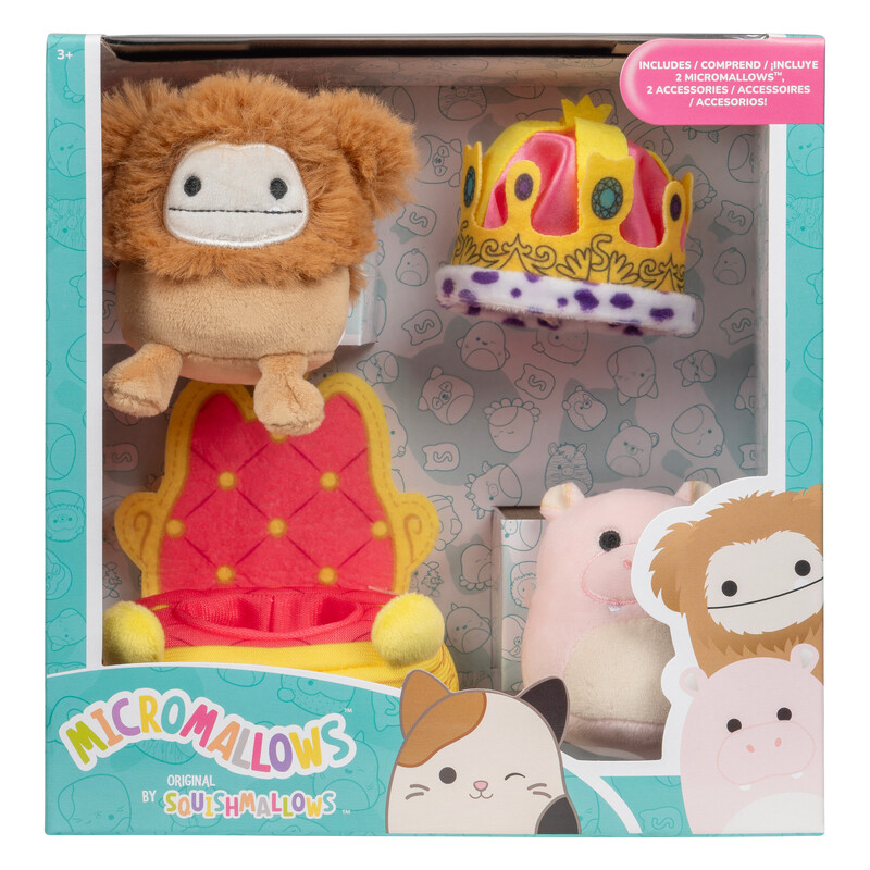 Set 2 jucarii de plus cu accesorii, Squishmallows, Micromallows