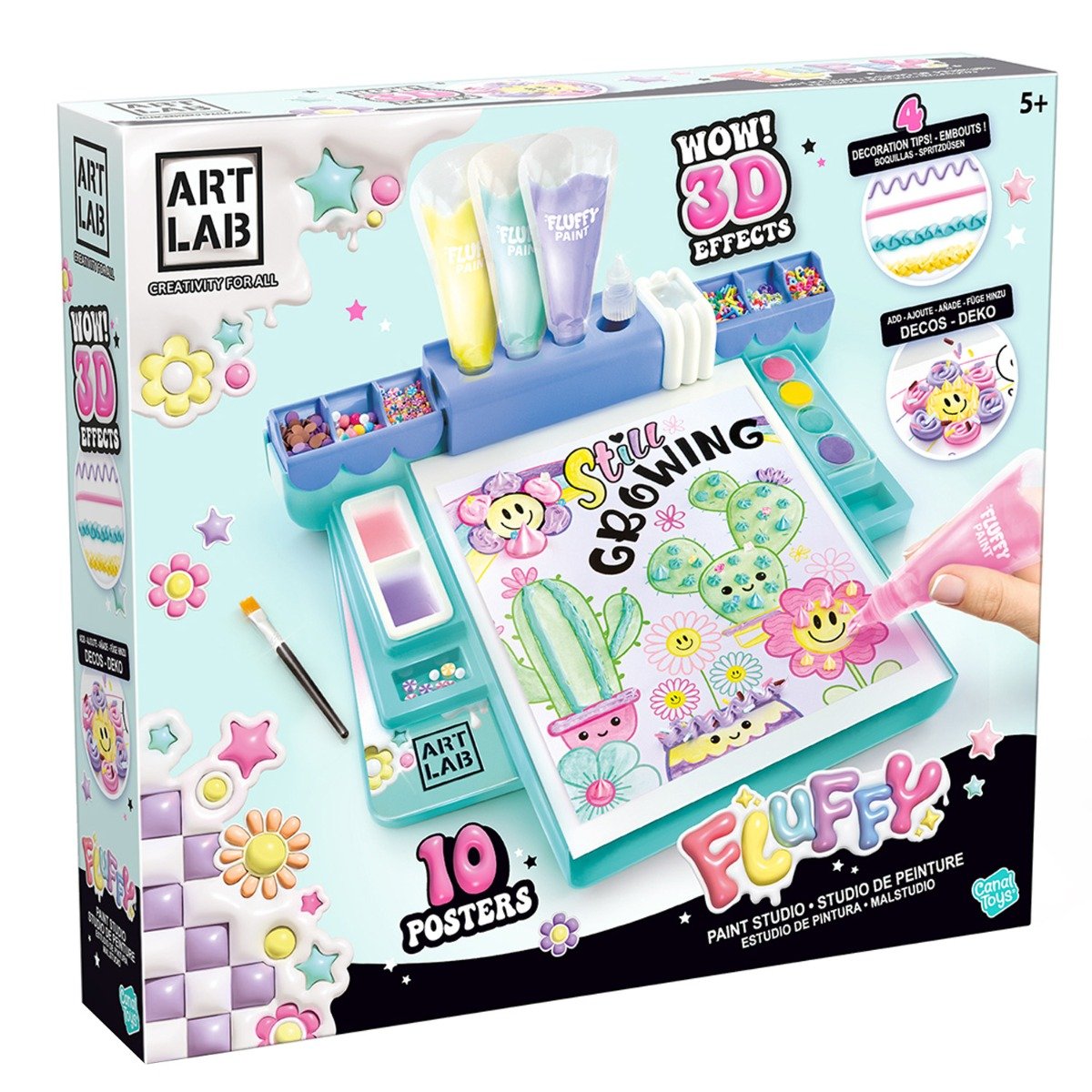 Set creativ de pictura, Art Lab, Fluffy Paint Studio