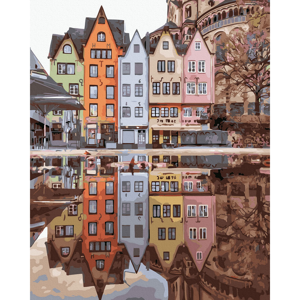 Set Pictura pe numere, Acuarello, Vedere din Amsterdam