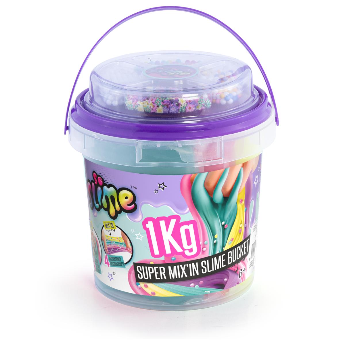 Galetusa cu slime si decoratiuni, So Slime DIY, Super Mix, 1 kg