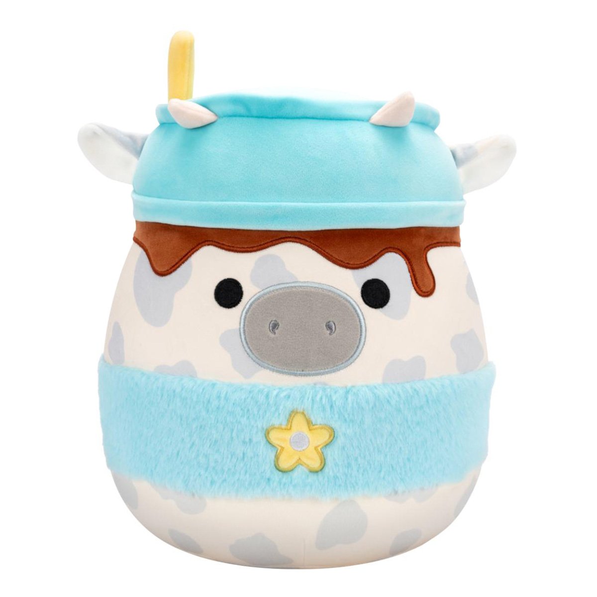 Jucarie de plus, Squishmallows, Vacuta Mustafa Latte, 30 cm