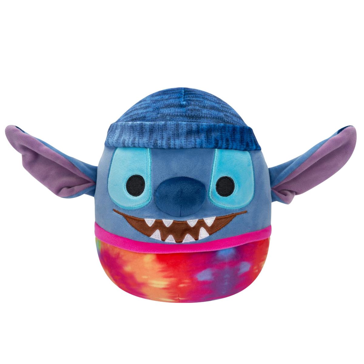 Jucarie de plus, Squishmallows, Disney Stitch cu Caciulita, 25 cm