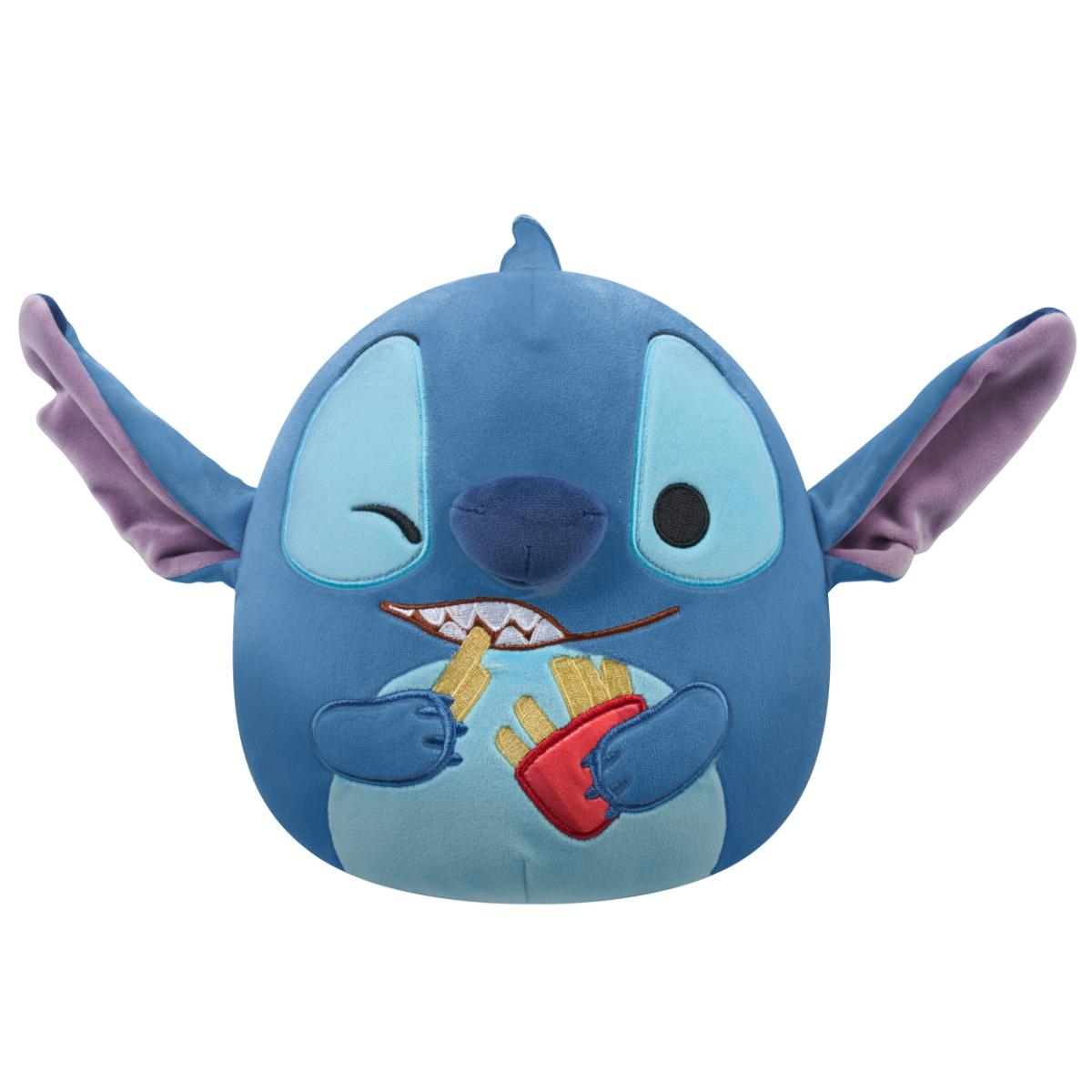 Jucarie de plus, Squishmallows, Disney Stitch cu Cartofi Prajiti, 25 cm