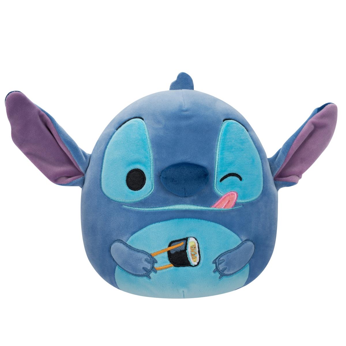 Jucarie de plus, Squishmallows, Disney Stitch cu Sushi, 25 cm