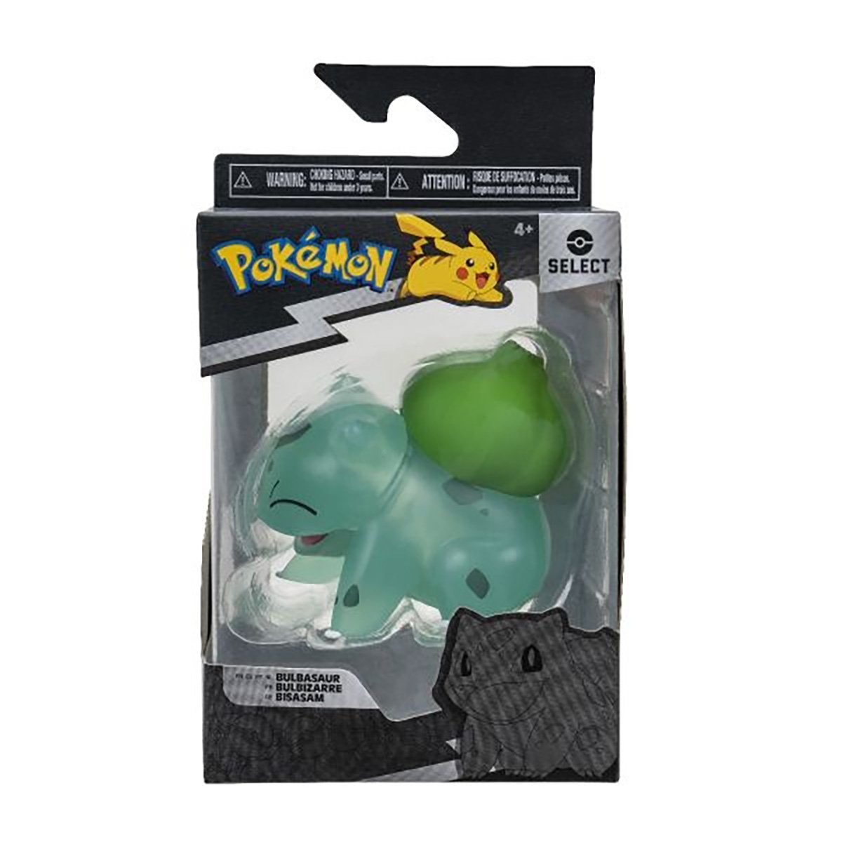 Figurina Pokemon, Select Translucent, Bulbasaur, 7.5 cm