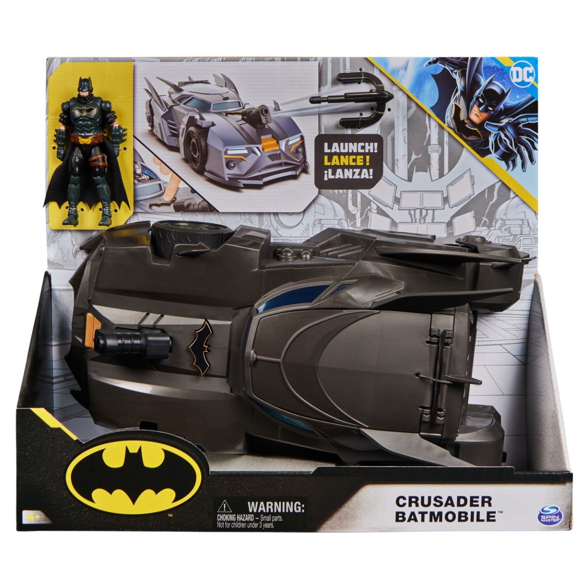Set de joaca masina si figurina, Batman, Batmobil Crusader, 20142921