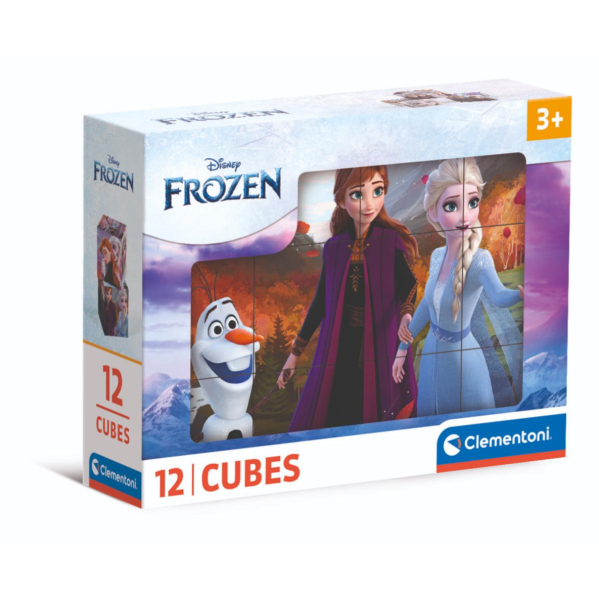 Puzzle Clementoni, Disney Frozen, 12 cuburi