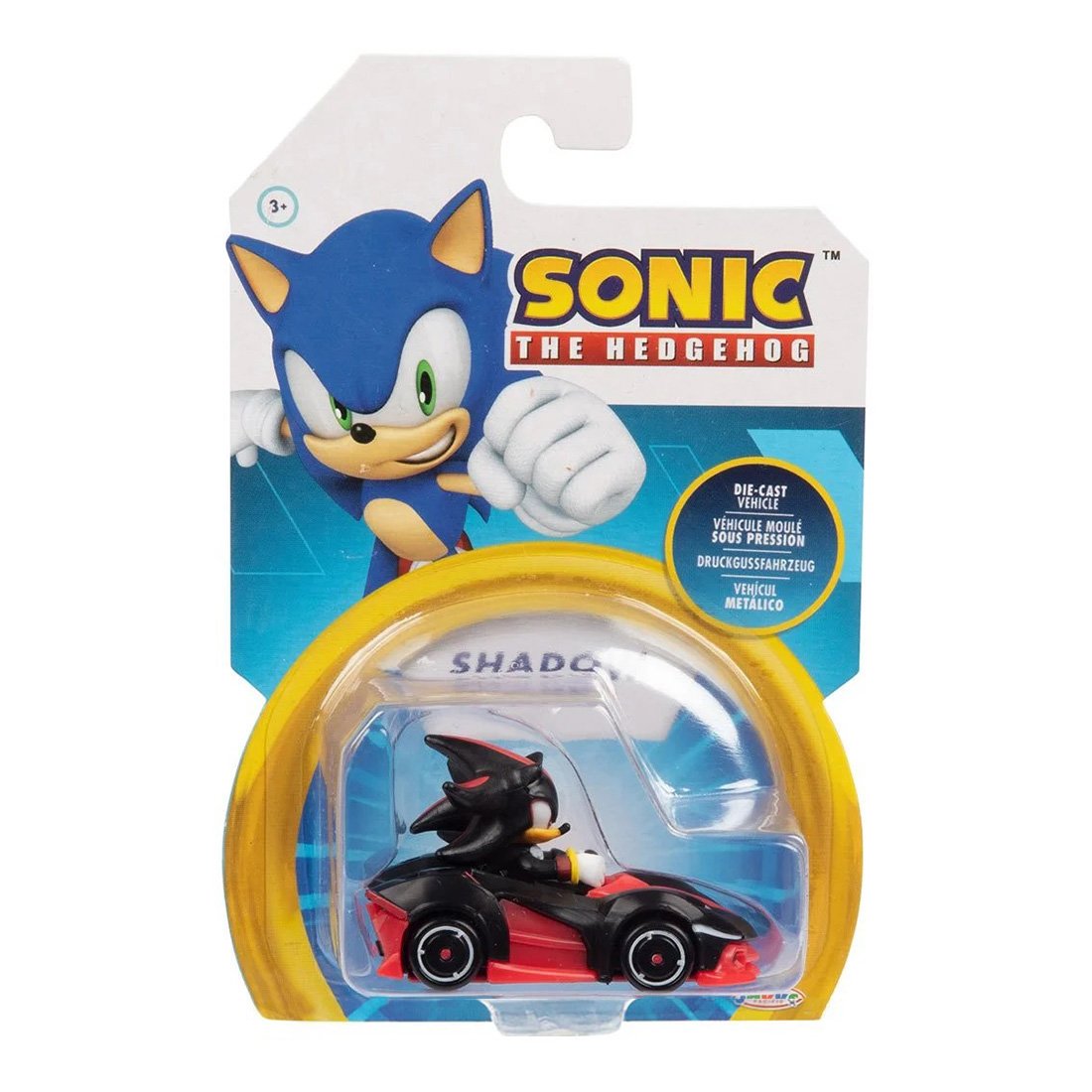 Masinuta din metal cu figurina, Sonic the Hedgehog, Shadow, 1:64 164 imagine 2022