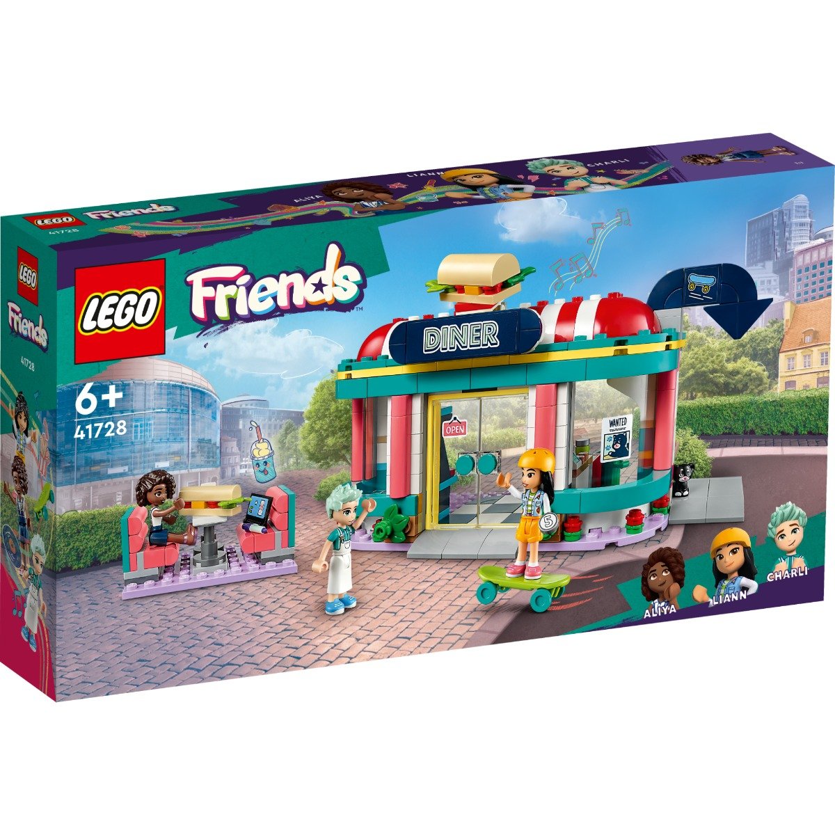 LEGO® Friends – Restaurant in centrul orasului Heartlake (41728) (41728) imagine 2022 protejamcopilaria.ro