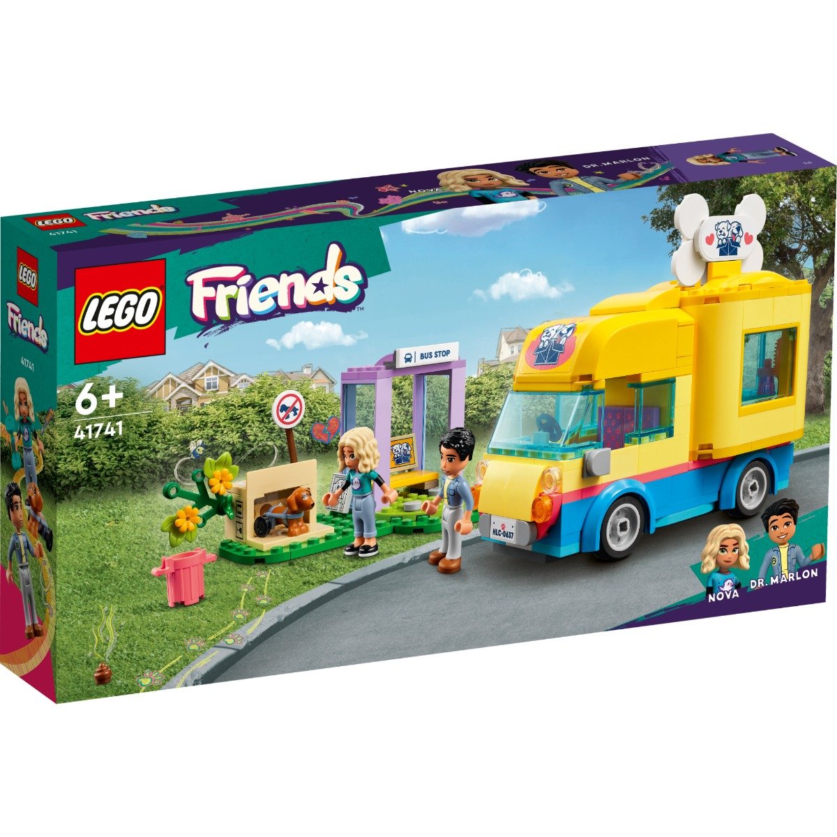 LEGO® Friends – Furgoneta pentru salvarea cainilor (41741) (41741) imagine noua responsabilitatesociala.ro
