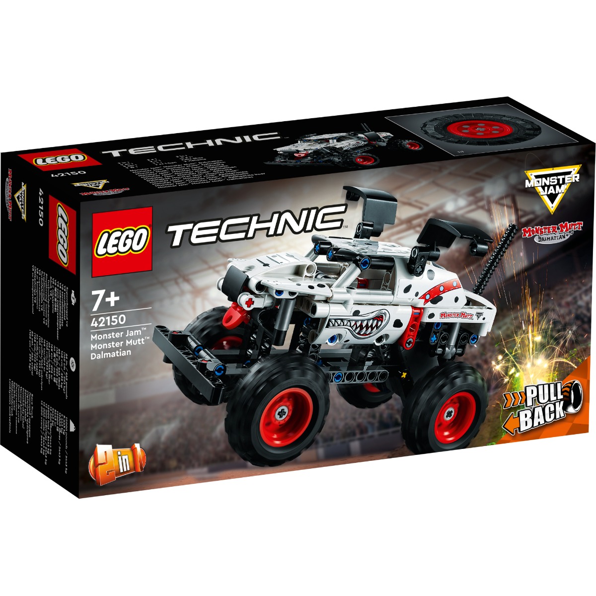 LEGO® Technic – Dalmatian Monster Jam Monster Mutt (42150) (42150) imagine 2022 protejamcopilaria.ro