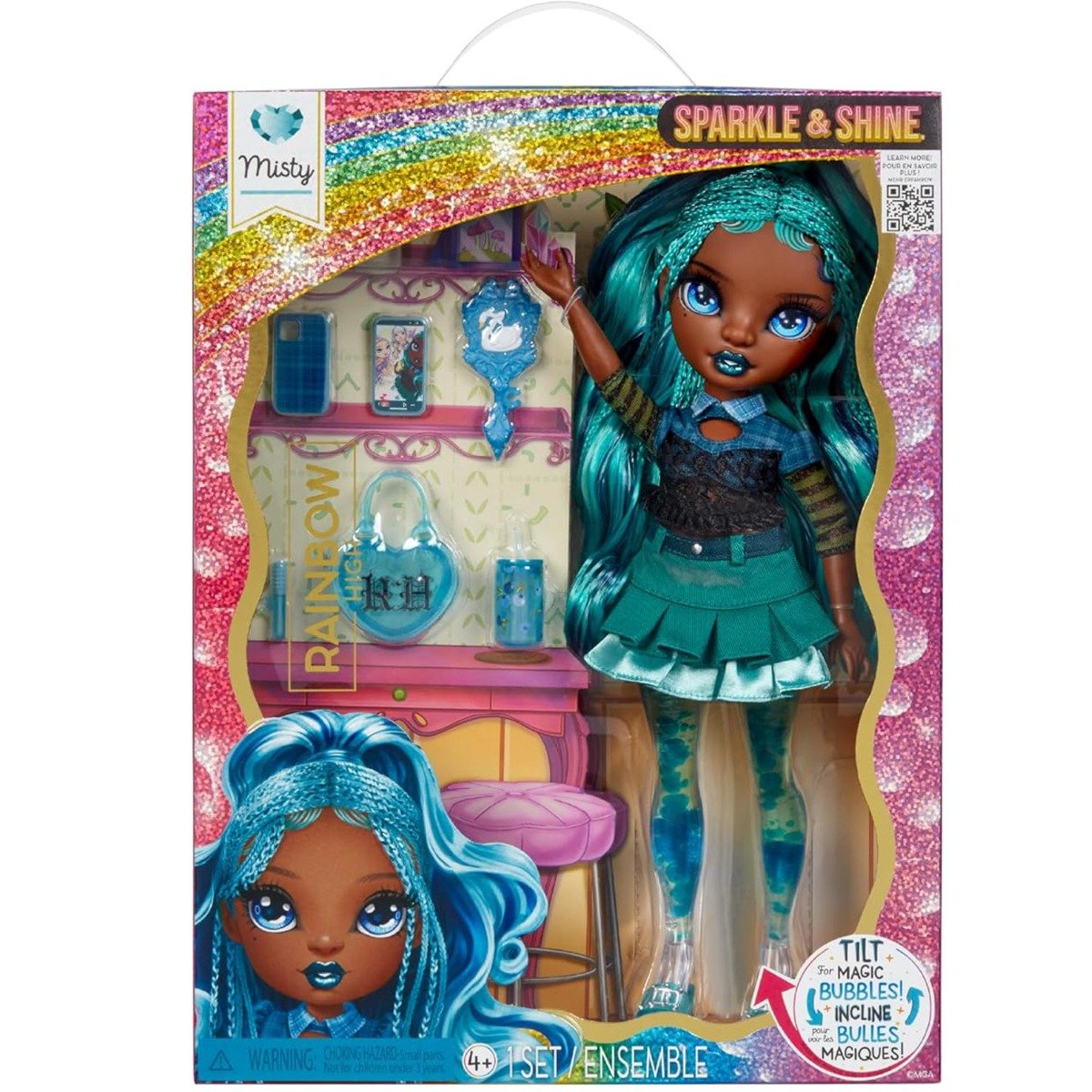 Papusa Rainbow High, Sparkle & Shine, Misty, 429241