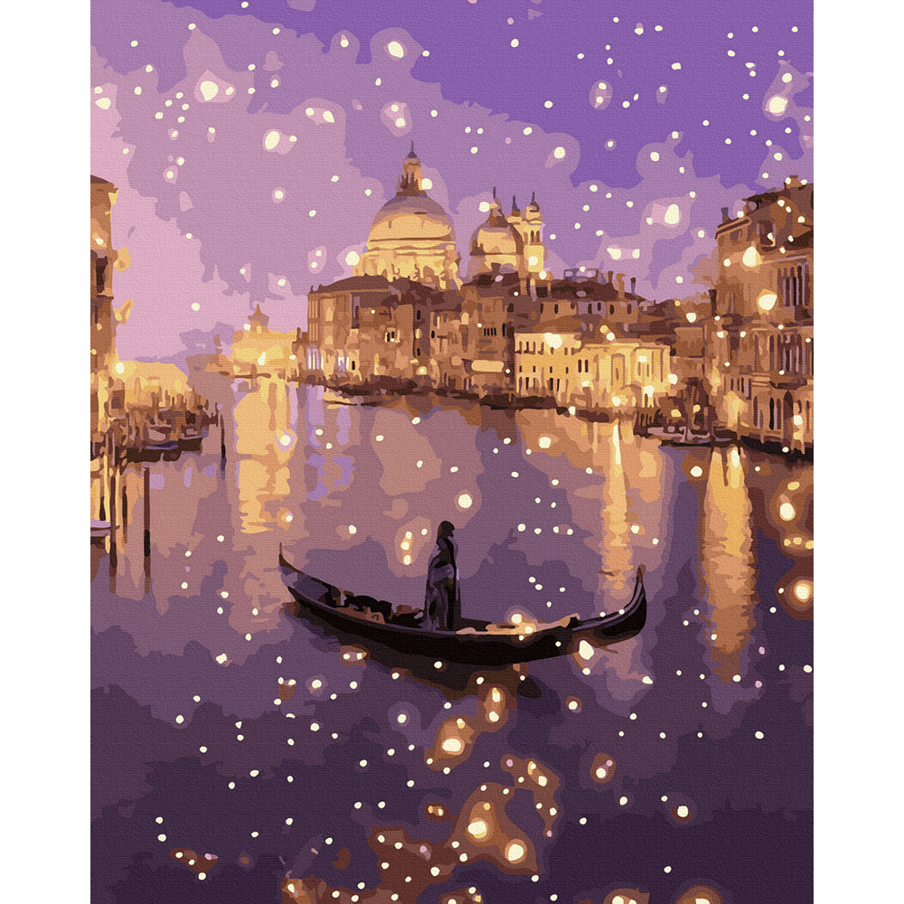 Set Pictura pe numere, Acuarello, Noapte in Venetia