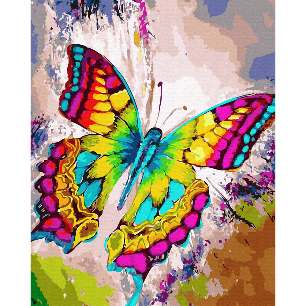 Set Pictura pe numere, Acuarello, Fluturele colorat