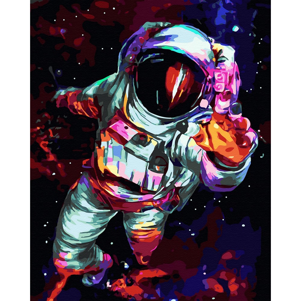 Set Pictura pe numere, Acuarello, Astronaut in spatiu