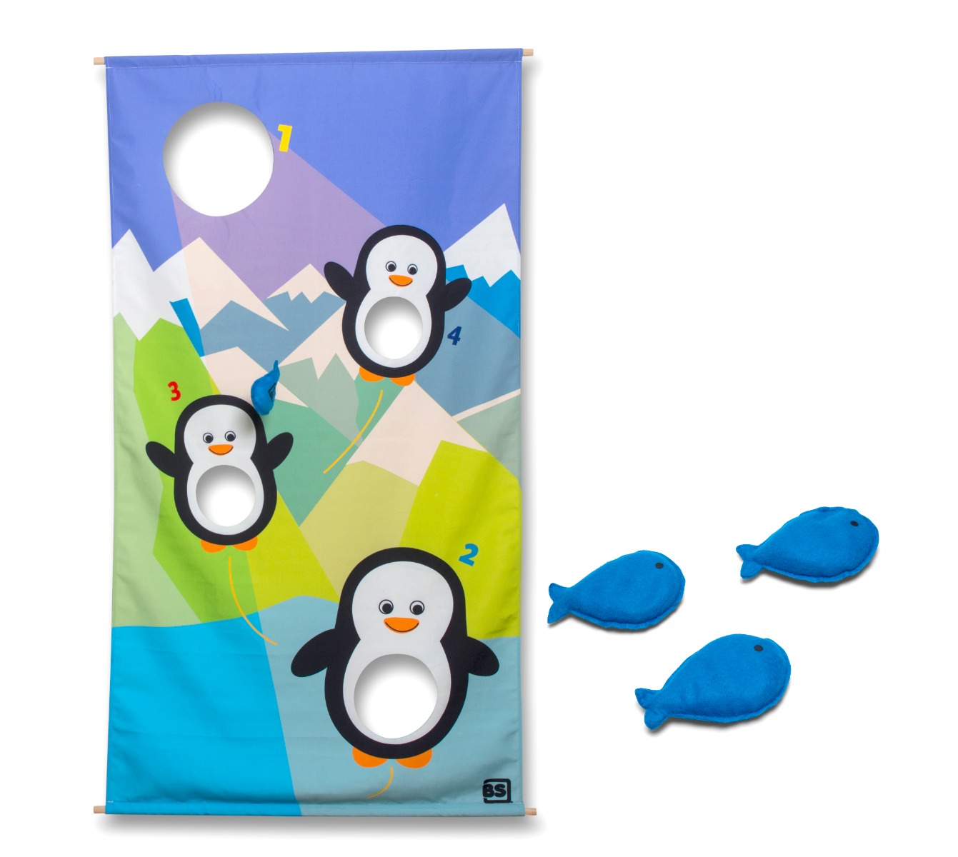 Hraneste pinguinii, joc de aruncare la tinta, BS Toys aer imagine 2022