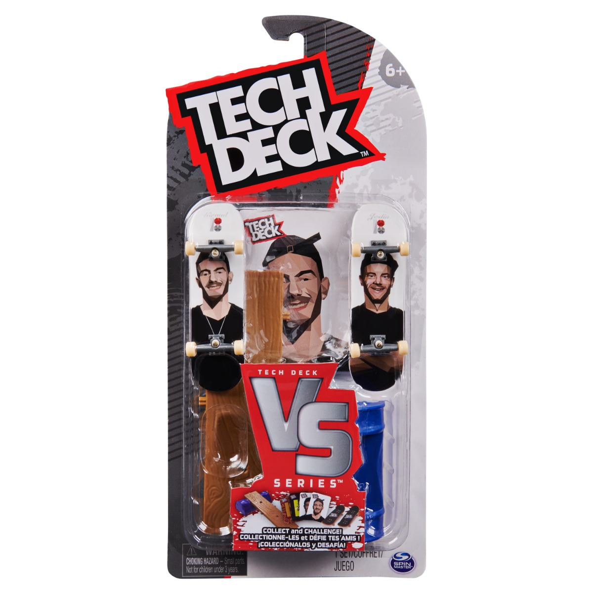 Set 2 mini skateboard cu obstacol, Tech Deck, Plan B, 20141292