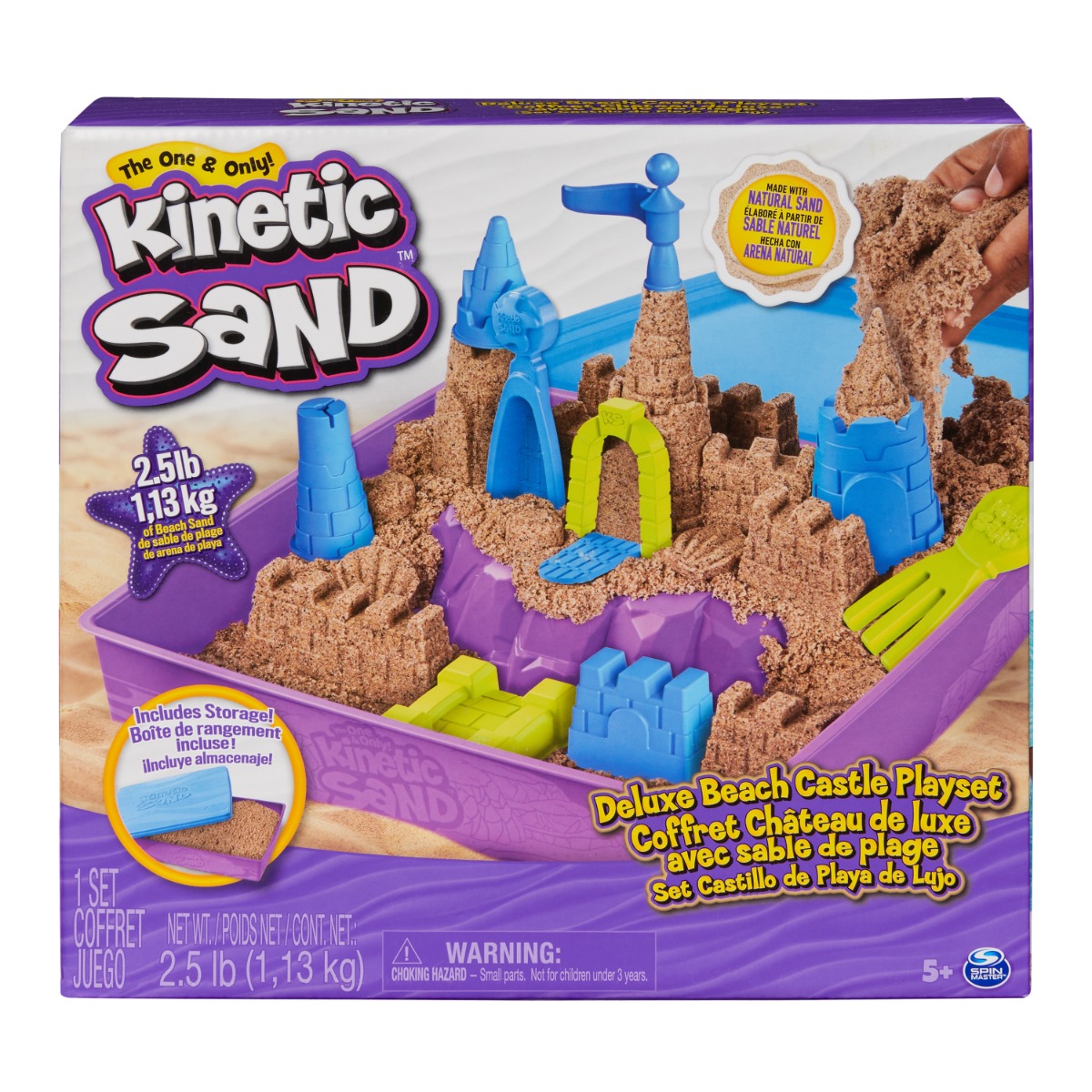 Set de joaca cu nisip si 9 forme de modelat, Kinetic Sand, 20143453 20143453 imagine noua responsabilitatesociala.ro