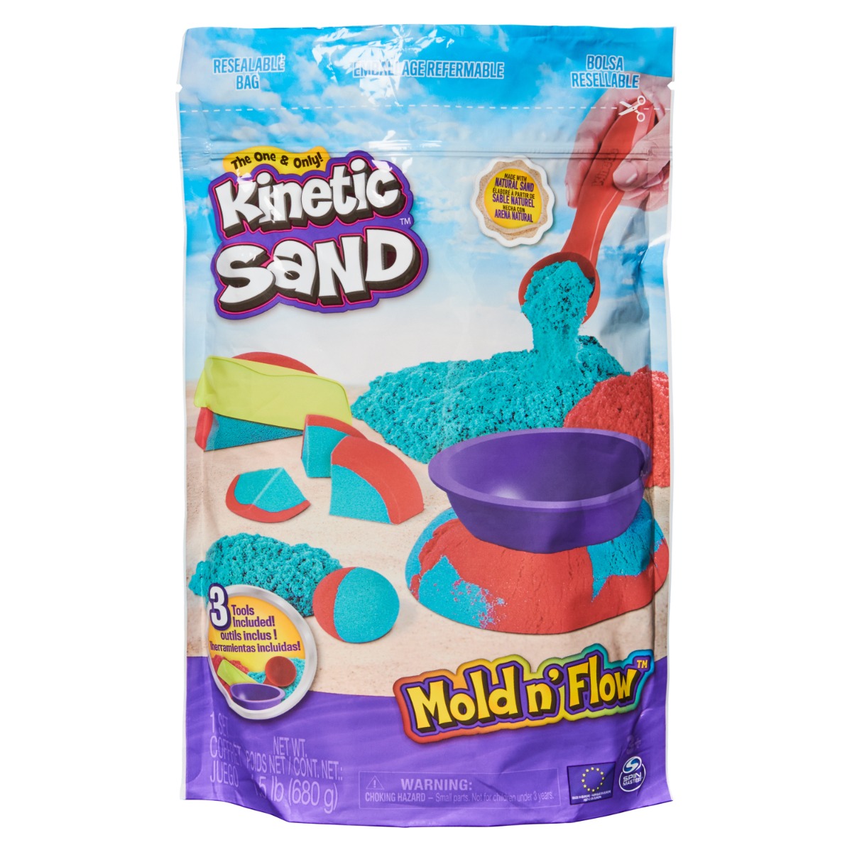 Nisip kinetic cu forme de modelat, Kinetic Sand, 20143497 20143497 imagine noua responsabilitatesociala.ro