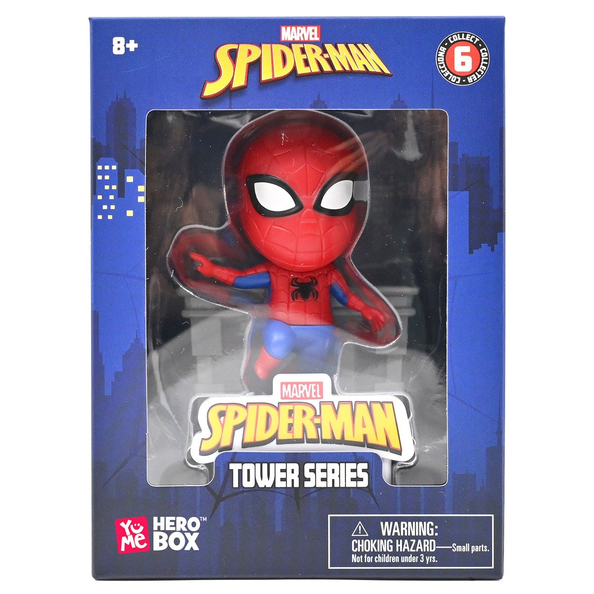 Mini figurina cu turn, Yume, Spider-Man Tower Series, Hero Box