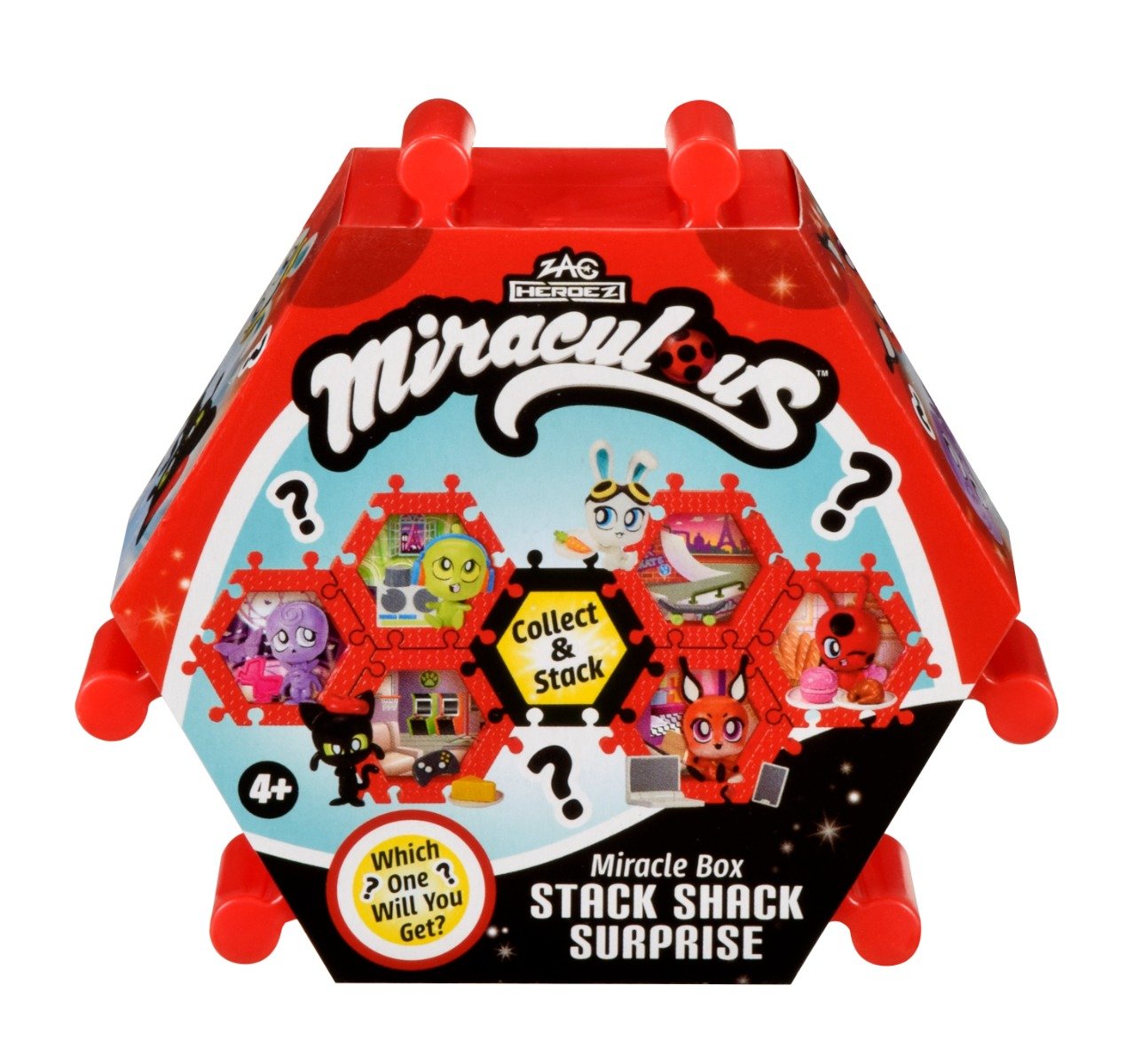 Set figurina surpriza, Miraculous, Kwami Stack Shack