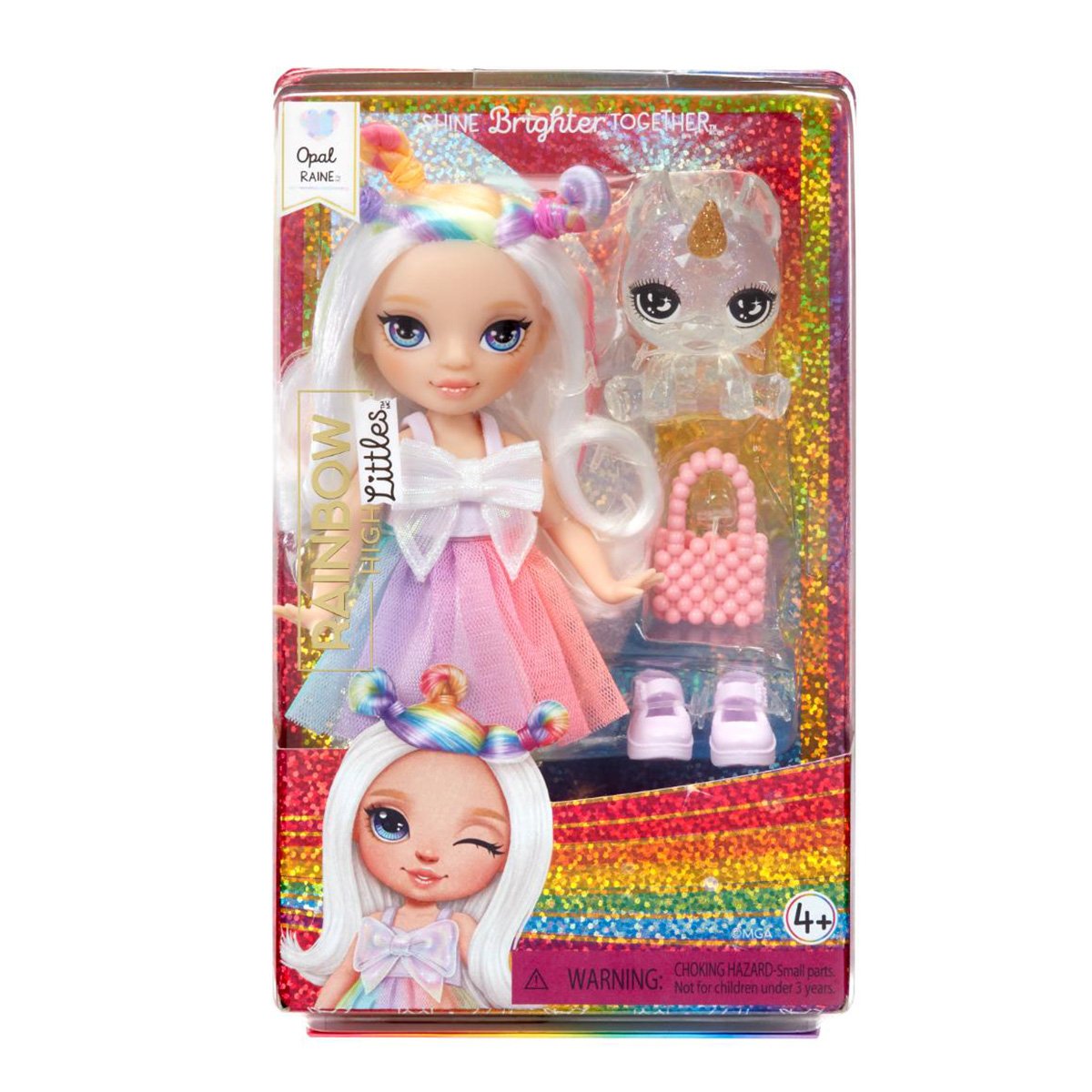 Papusa Rainbow High, Littles Opal Raine, Rainbow, 531203EUC