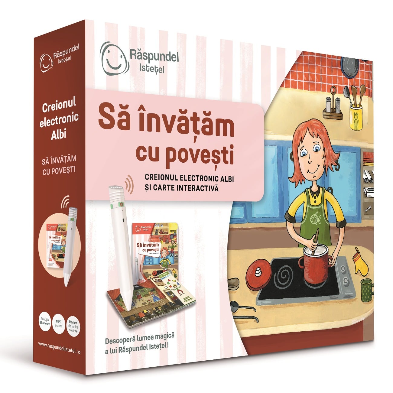 Carte interactiva si creion, Raspundel Istetel, Sa invatam cu povesti