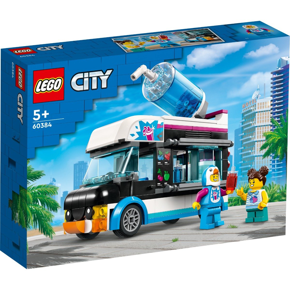 LEGO® City – Camioneta pinguin cu granita (60384) (60384) imagine 2022 protejamcopilaria.ro