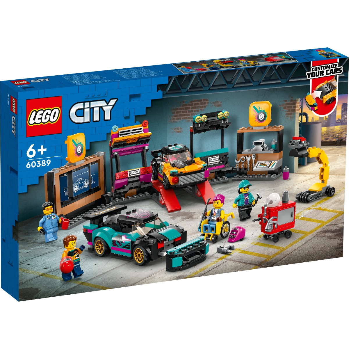 LEGO® City – Service pentru personalizarea masinilor (60389) (60389) imagine 2022 protejamcopilaria.ro
