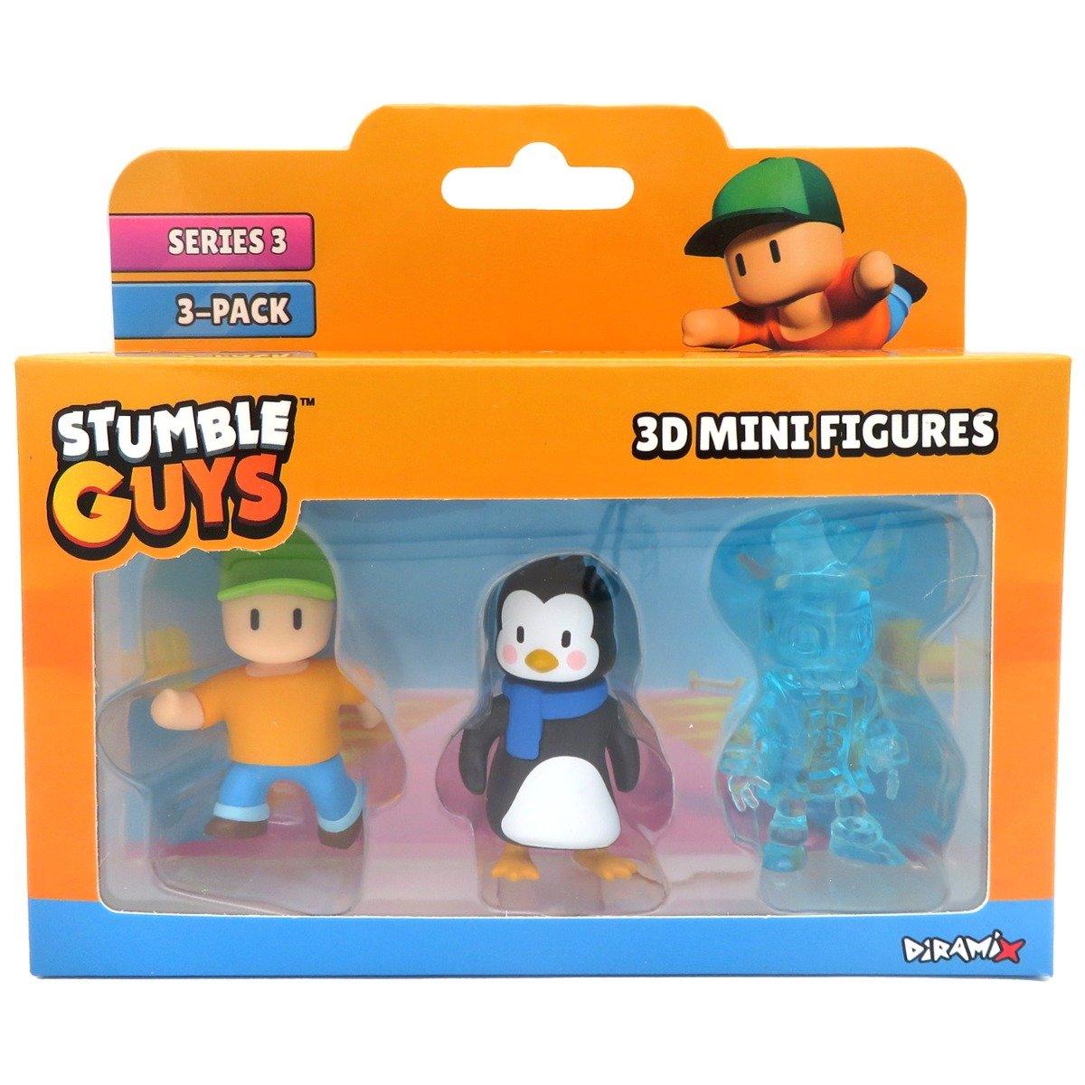 Set 3 mini figurine Stumble Guys 3D, S3