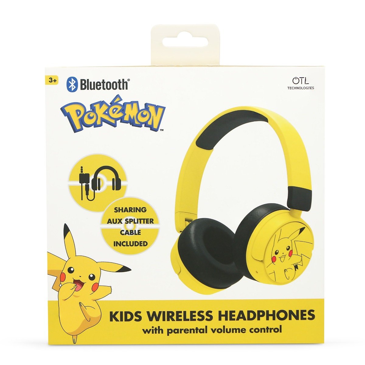 Casti wireless, OTL, On-ear, Pokemon Pikachu