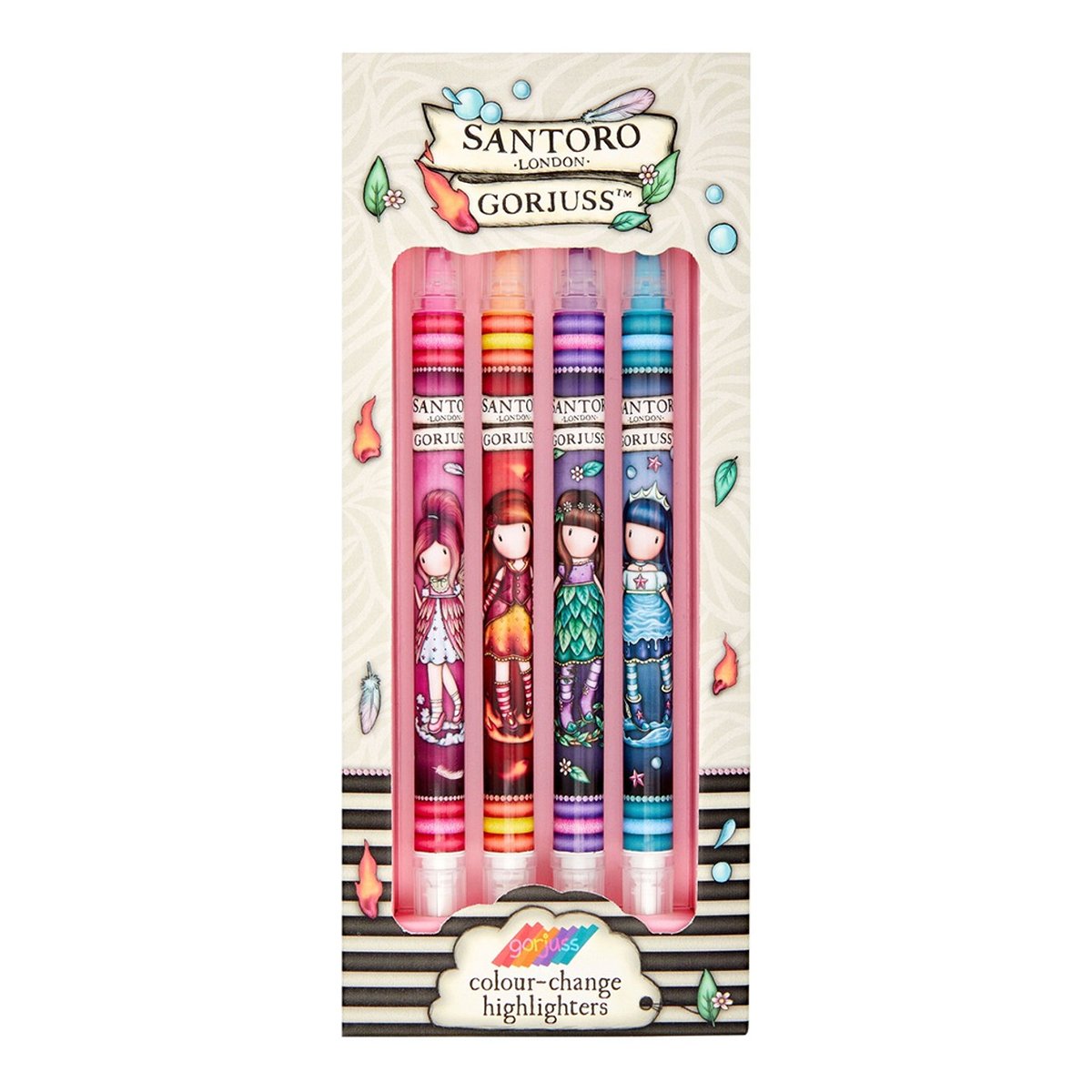 Set 4 markere, Gorjuss, Colour Change Highlighters