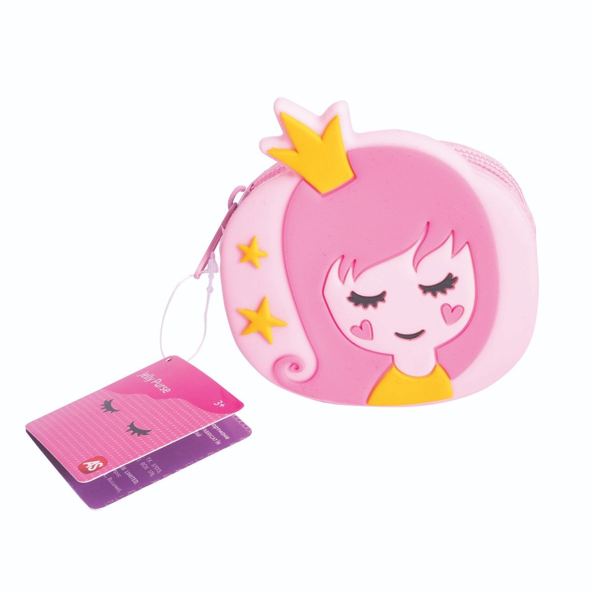 Portofel mic din silicon, Jelly Purse, Printesa