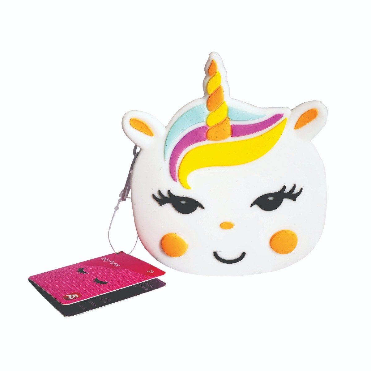Portofel mic din silicon, Jelly Purse, Unicorn