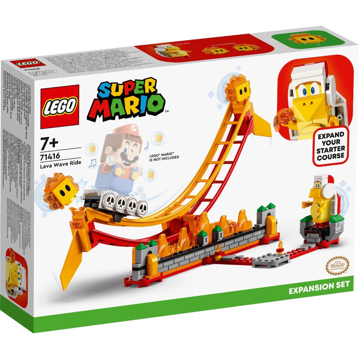 LEGO® Super Mario – Set de Extindere plimbare pe Valul De Lava (71416) LEGO® Super Mario 2023-09-21
