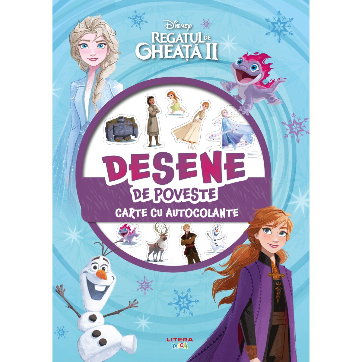 Disney Regatul de gheata II, Desene de poveste, Carte cu autocolante, Reeditare