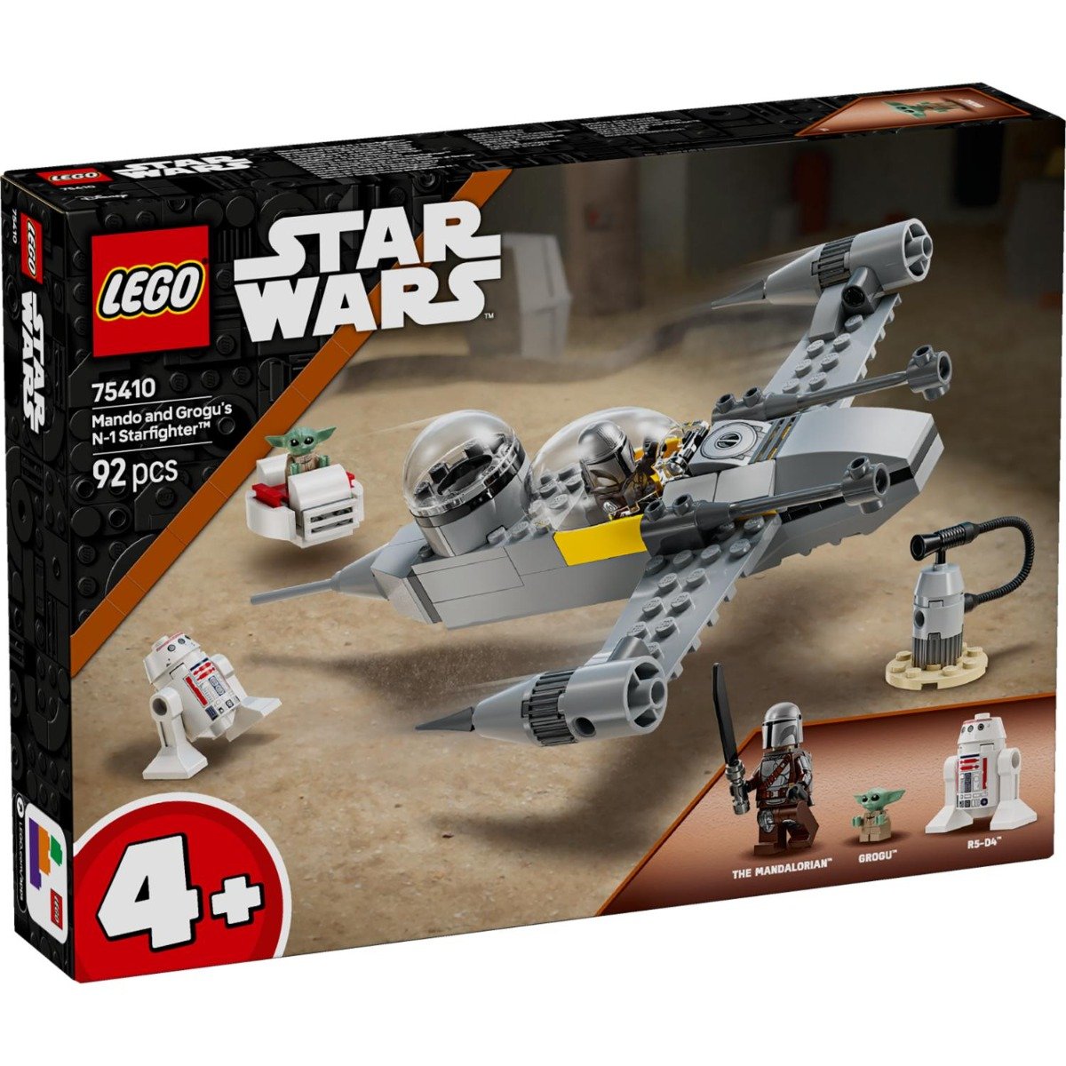 LEGOÂ® Star Wars - Nava de lupta stelara N-1 a lui Mando si Grogu (75410)