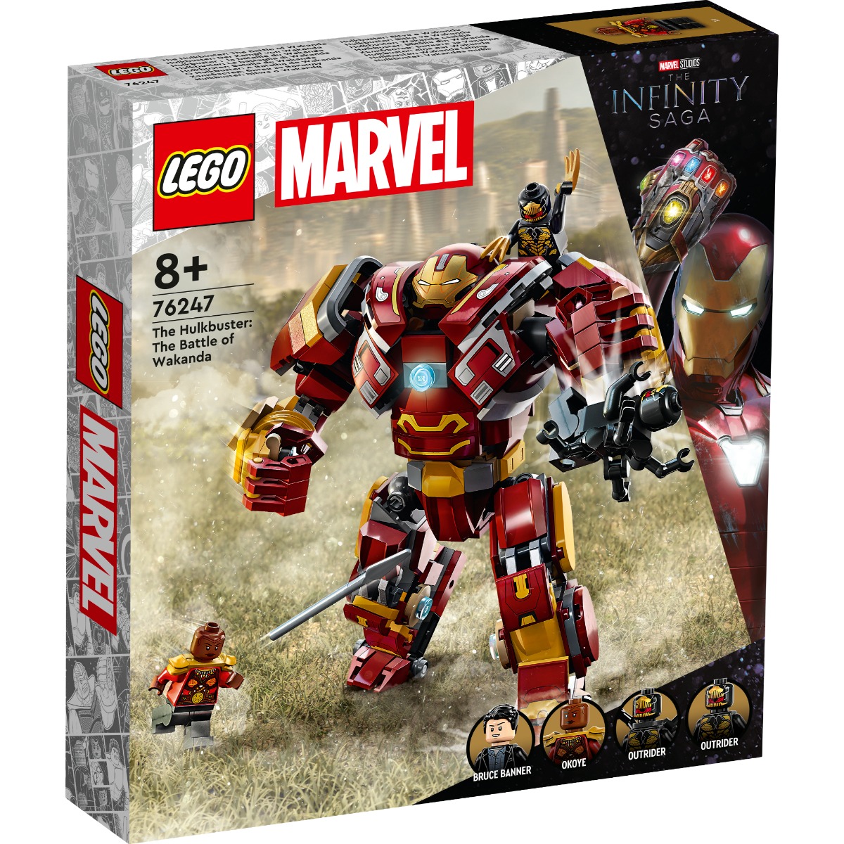 LEGO® Marvel – Hulkbuster batalia din Wakanda (76247) (76247) imagine 2022 protejamcopilaria.ro