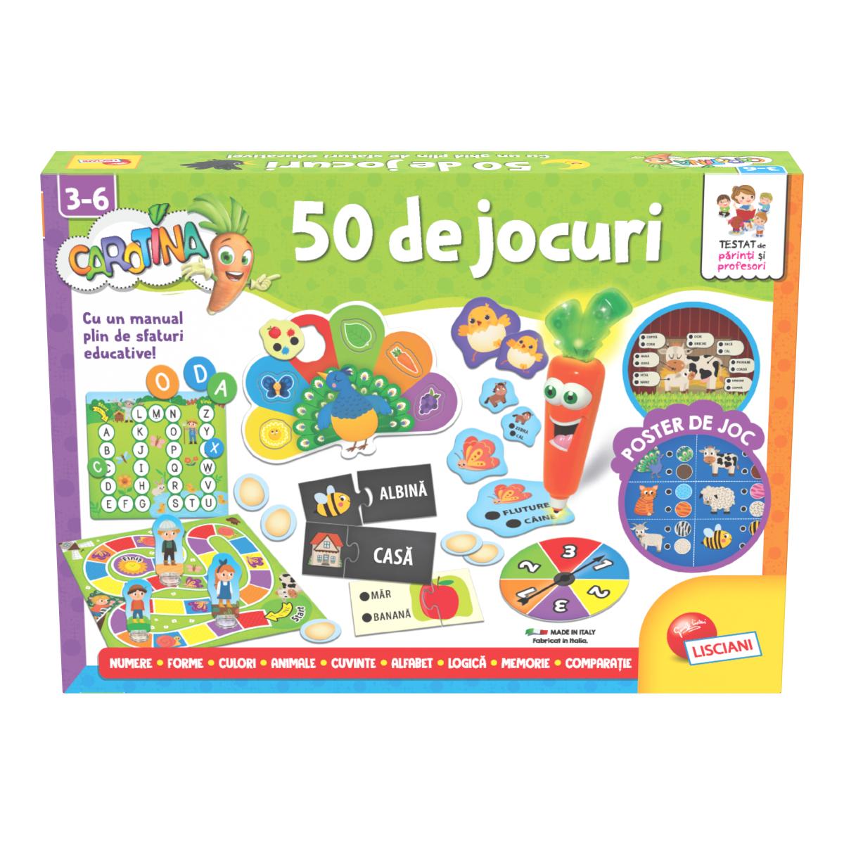 Set 50 jocuri educative, Lisciani, Carotina, Creionul interactiv