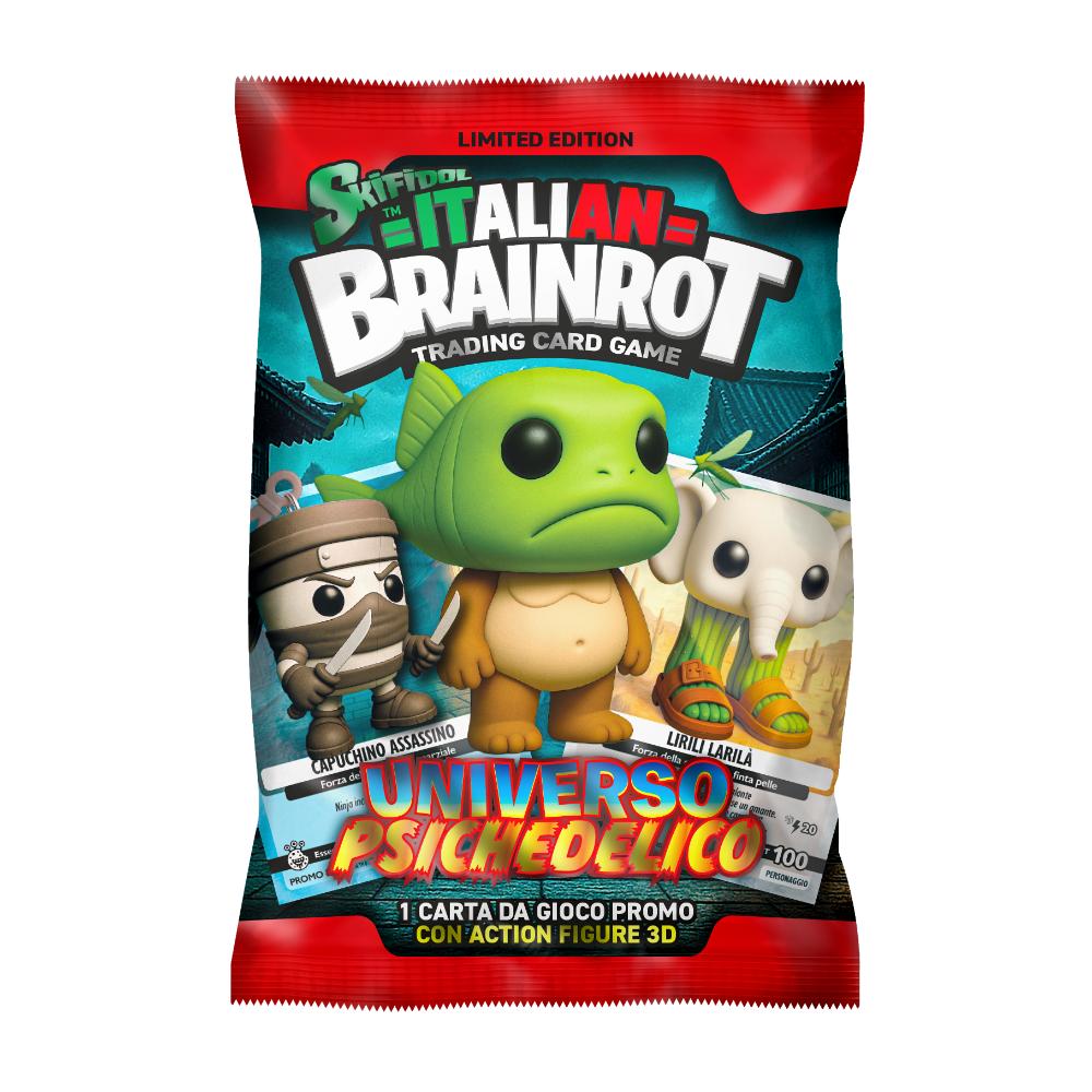 Set cartonas de colectie si breloc, BrainRot, Universo Psichedelico