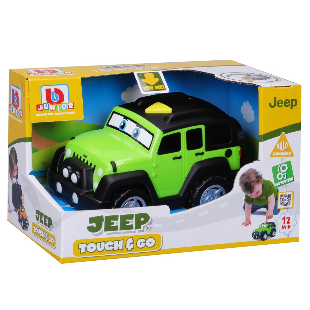Primul meu Jeep Touch And Go, Bburago, Verde and imagine noua responsabilitatesociala.ro