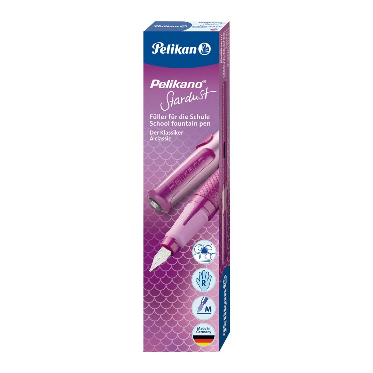Stilou Pelikano Stardust, Penita M, Grip Ergonomic, Mov