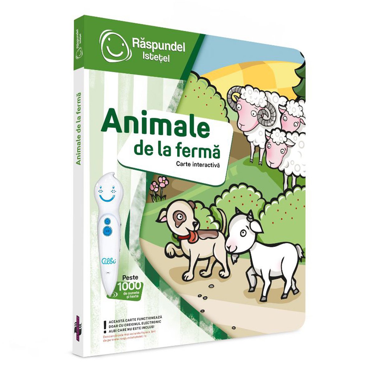 Carte interactiva, Raspundel Istetel, Animale de la ferma Animale imagine noua responsabilitatesociala.ro
